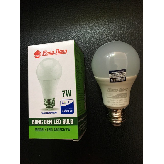 Bóng đèn led tròn 5W 7W Rạng Đông