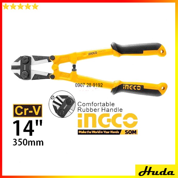 INGCO Kìm cộng lực kềm cắt 350mm 14inch Bolt Cutter HBC0814  LKJ