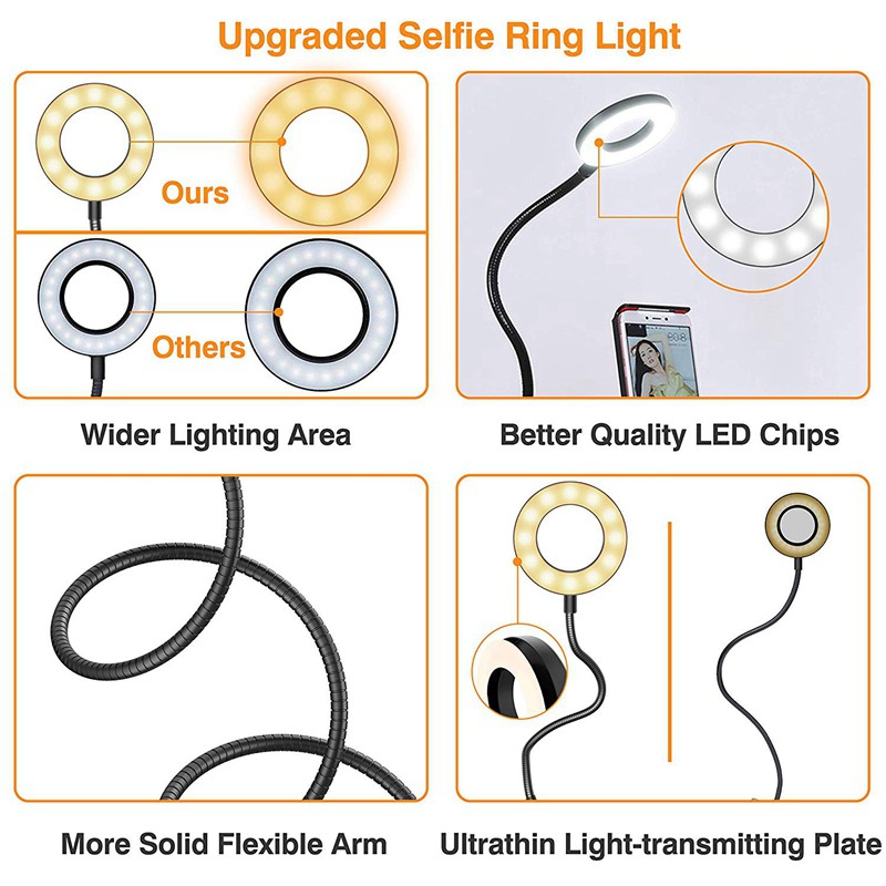 (Đang Bán) Bộ Thiết Bị Đèn Trợ Sáng Cho Máy Ảnh 3 Chế Độ E 10 | BigBuy360 - bigbuy360.vn