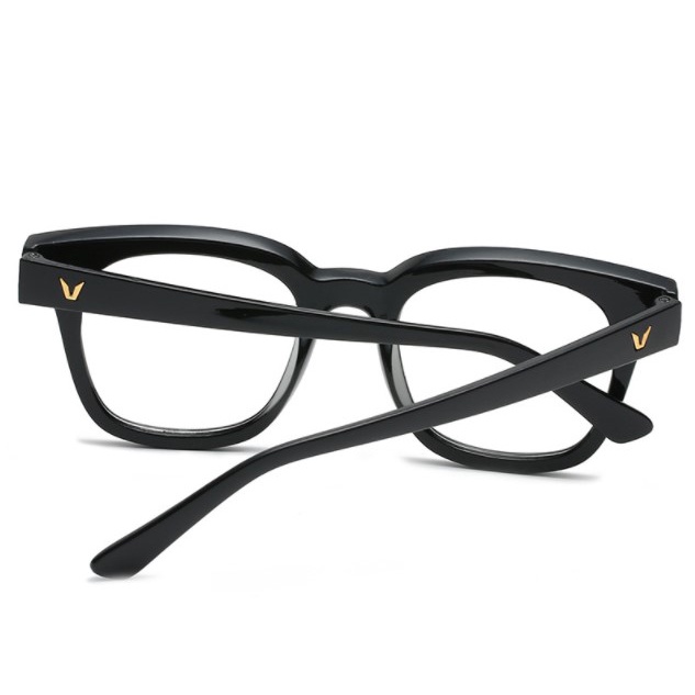 Gọng kính chữ V mắt kính chống ánh sáng xanh chính hãng vuông unisex D-ZINER KI023