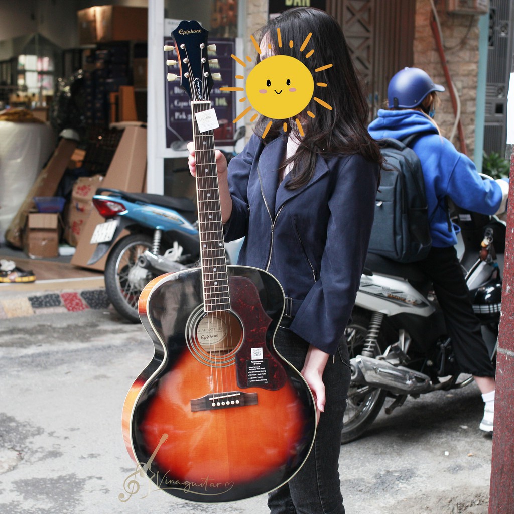 Đàn Guitar Acoustic Epiphone AJ200 - Tặng Full 12 Phụ Kiện