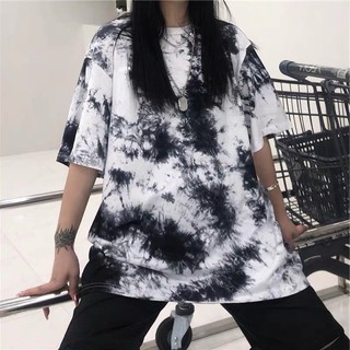 Combo khách sỉ Áo loang phối đen trắng nam nữ
