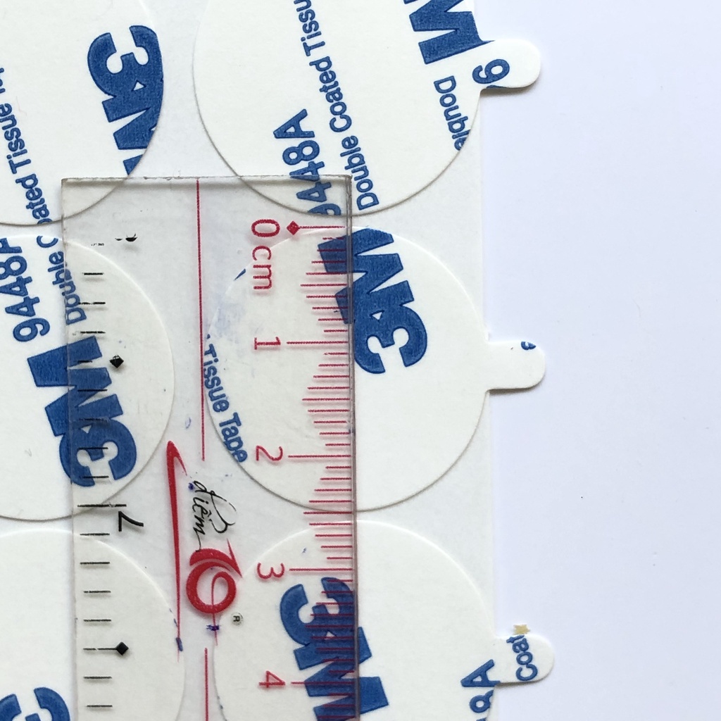 80 cái Băng keo dán 2 mặt Tròn 3M dán Sáp niêm phong có Tai tháo