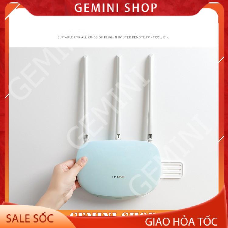 Miếng Dán Tường Treo Ổ Cắm Điện Treo Wifi Móc Treo Đa Năng Tiện Lợi Thanh Giữ Ổ Điện Xoay 360 Độ F443