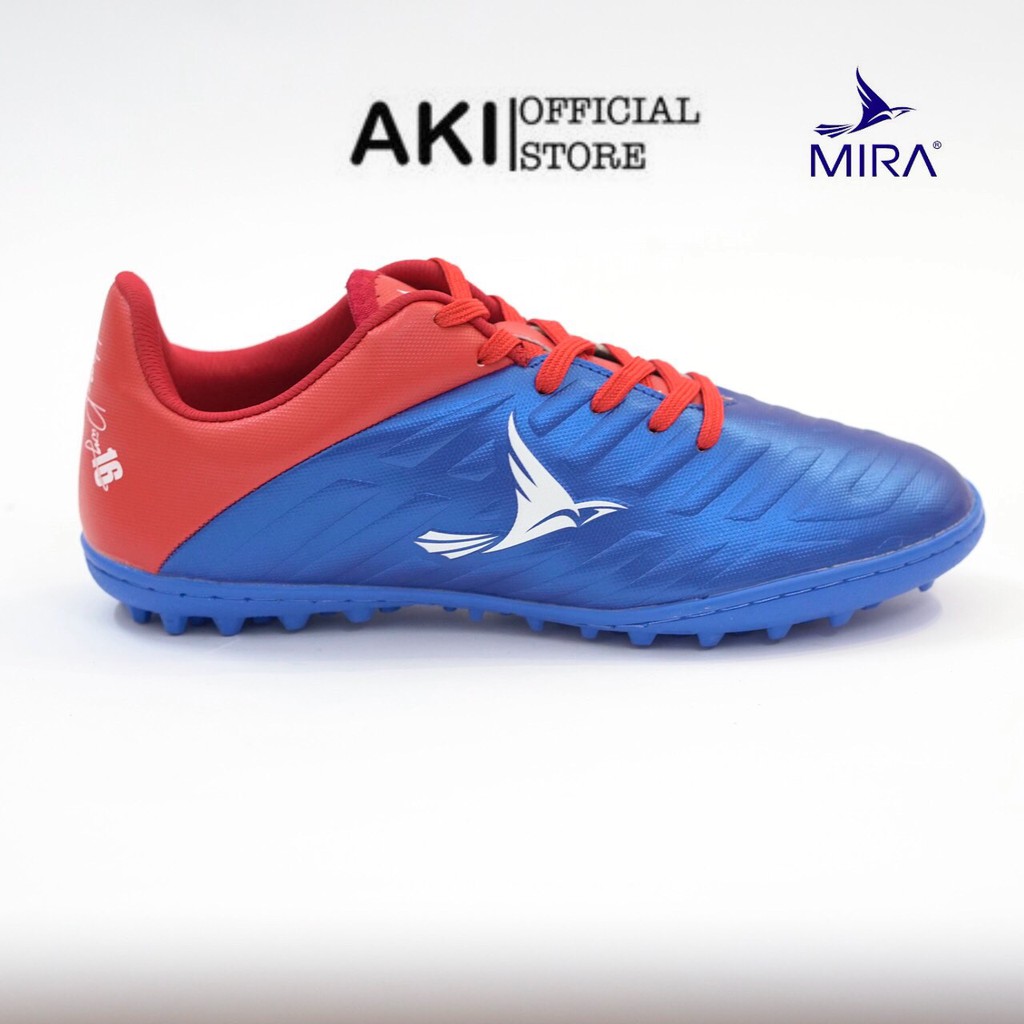 Giày đá bóng cỏ nhân tạo Mira Hùng Dũng 16 Xanh Dương thể thao nam chính hãng chất lượng - HD002