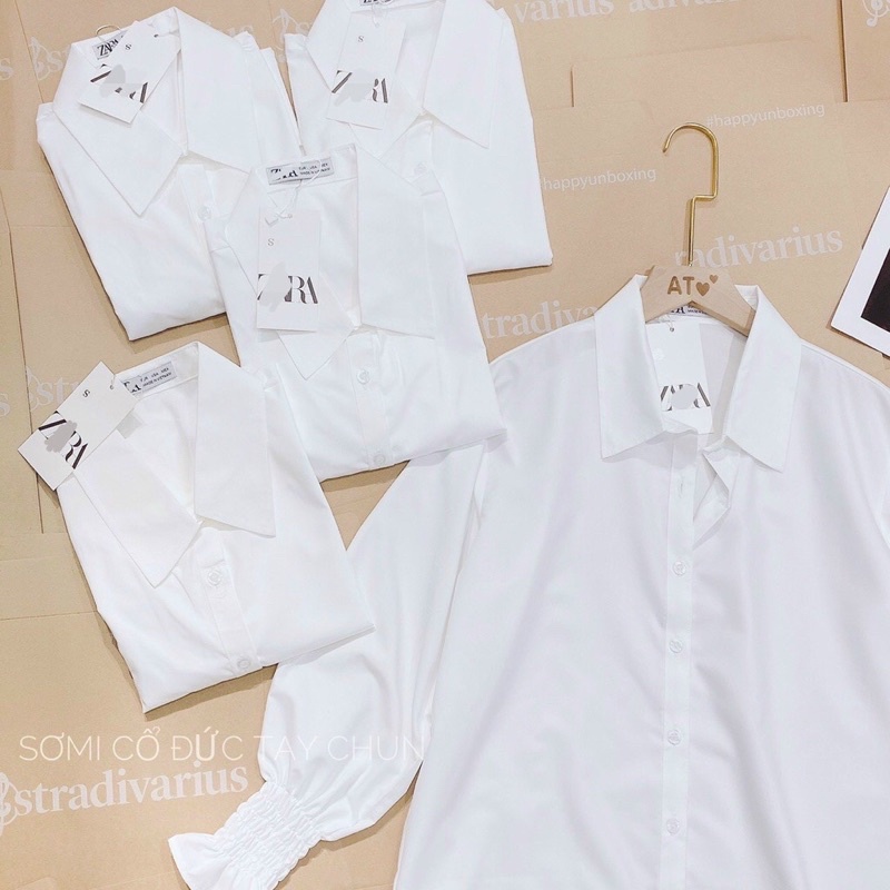 Áo Sơmi Trắng Tay Chun Cổ Đức Siêu Xinh, Áo Sơmi Nữ Có Ảnh Thật | BigBuy360 - bigbuy360.vn