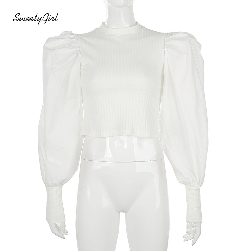 Áo Nữ Tay Dài Màu Trơn 2020 Thời Trang Vintage