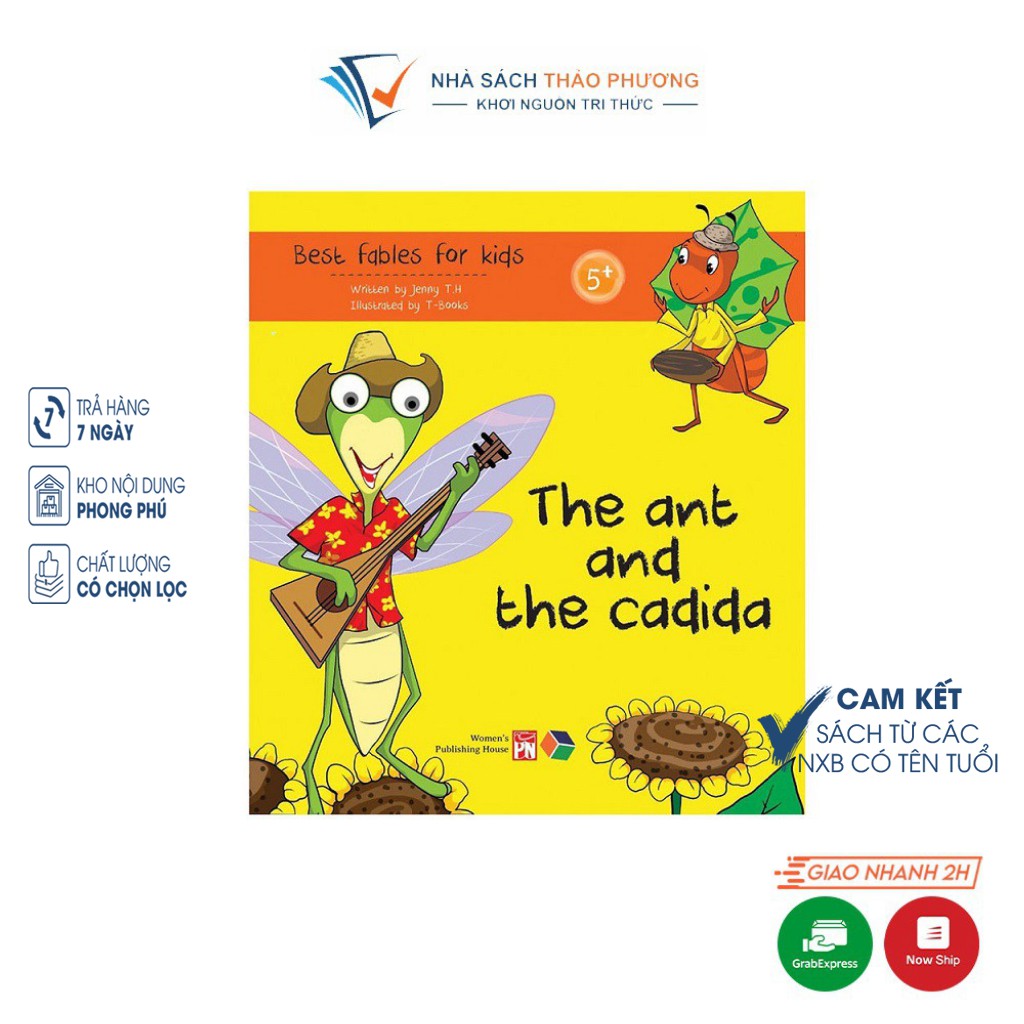 Sách - Truyện tranh đơn ngữ cho bé: The ant and the cadida