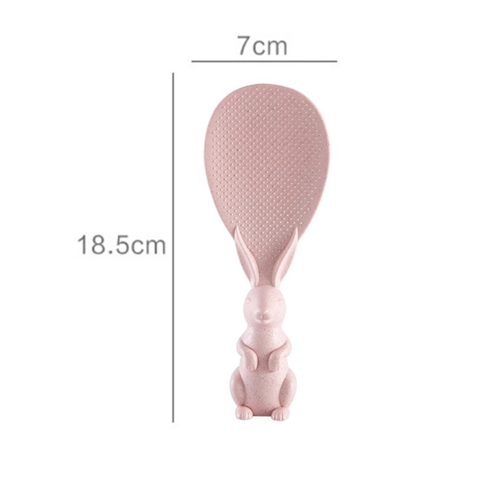 Muỗng Xới Cơm Không Dính Hình Chú Thỏ Hoạt Hình Dễ Thương Độc Đáo