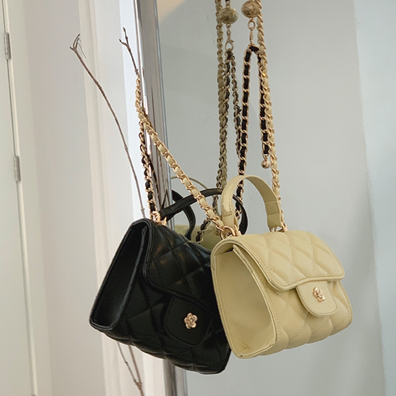 Túi Đeo Chéo Hình Vuông Cỡ Nhỏ Đính Hạt Thời Trang Cho Nữ