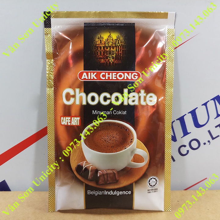 Combo 10 gói nhỏ Trà Sữa và Cà Phê Trắng Aik Cheong - White Coffee, Teh Tarik