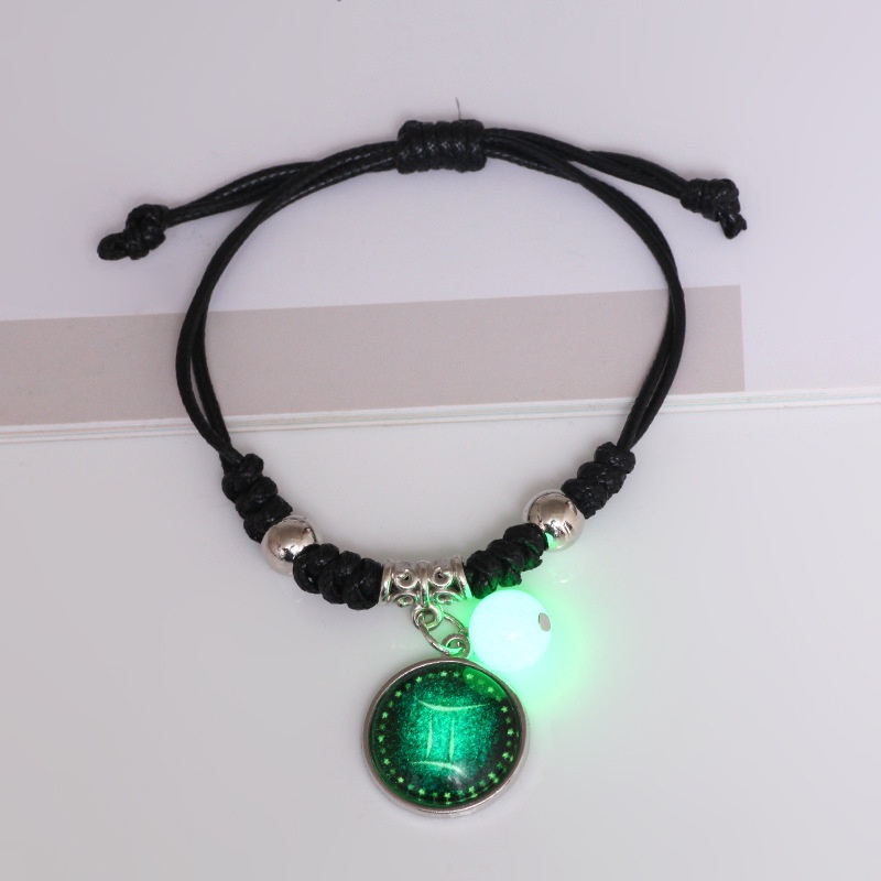 Vòng Tay Dạ Quang In Hình 12 Cung Hoàng Đạo Thời Trang Cho Cặp Đôi