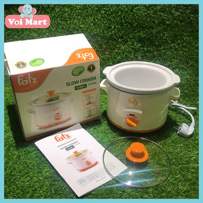 ⚡RẺ VÔ ĐỊCH⚡ NỒI NẤU CHẬM FATZBABY 1.5L - SLOW 1 - FB9015MH BẢO HÀNH CHÍNH HÃNG 12 THÁNG