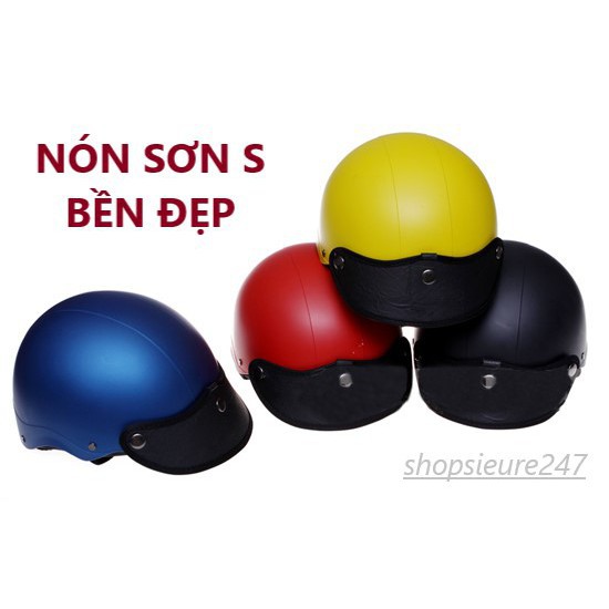 (CHUYÊN SỈ) NÓN BẢO HIỂM SƠN S NỬA ĐẦU SIÊU BỀN ĐẸP - DÂY KHÓA GÀI CHẮC CHẮN (GIÁ RẺ)