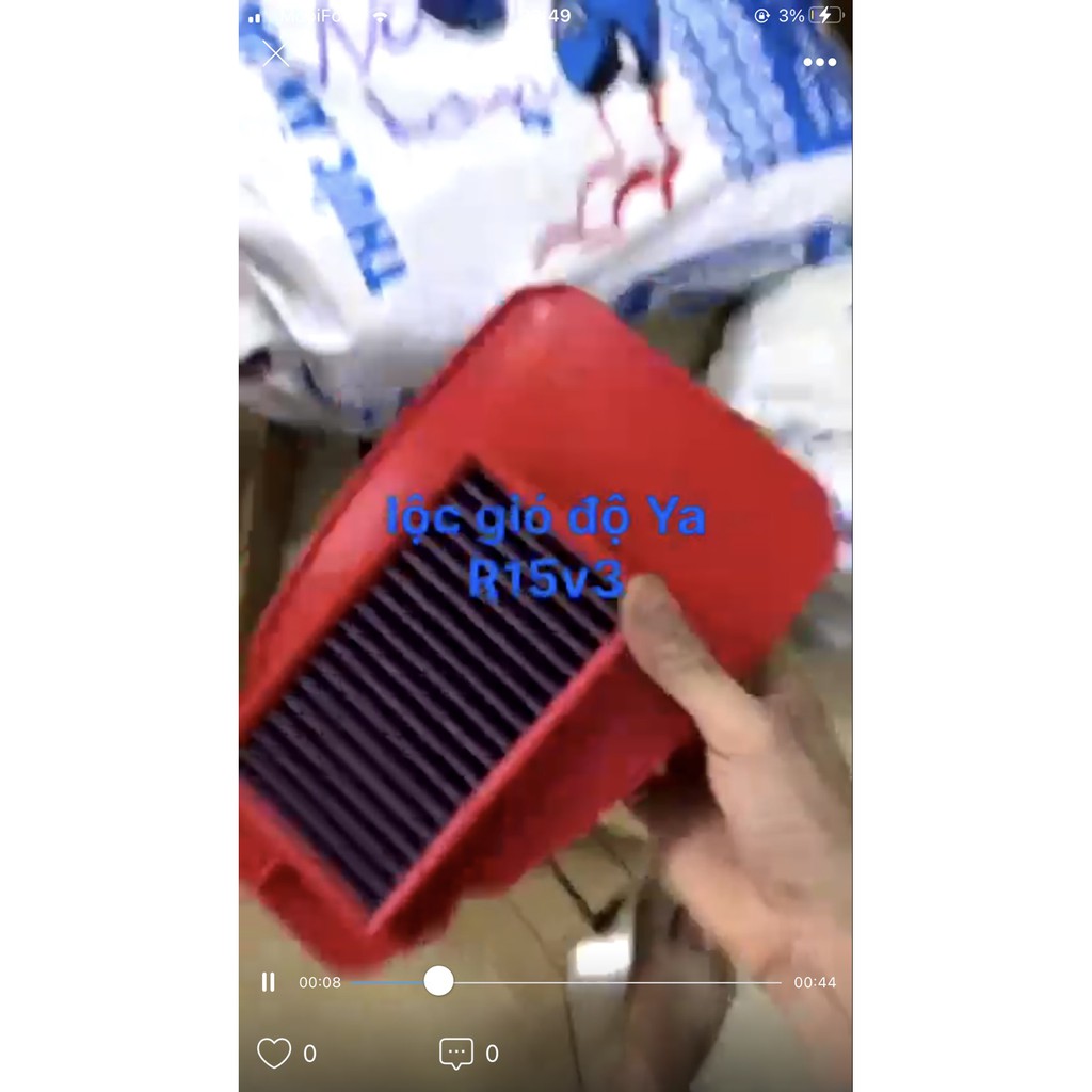 Lọc gió đỏ độ R15V3