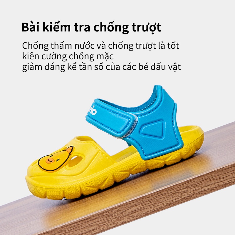 Cherrful Mario Sandal Tập đi Bé Trai Bé Gái In  bức tranh động vật Cute- Siêu Nhẹ Mềm Chống Trơn Trượt Bé 2-14 Tuổi Đi