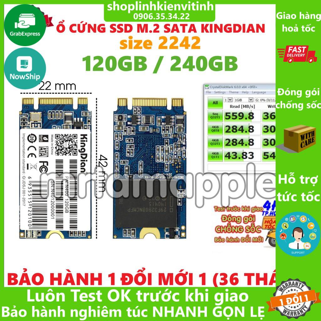 Ổ CỨNG SSD M2 SATA 3 NGFF (2242) KINGDIAN N400 (120GB / 240GB) TỐC ĐỘ CAO