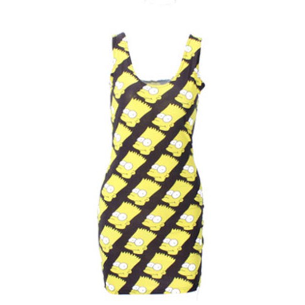 Đầm suông họa tiết tank top Mã: DA3737