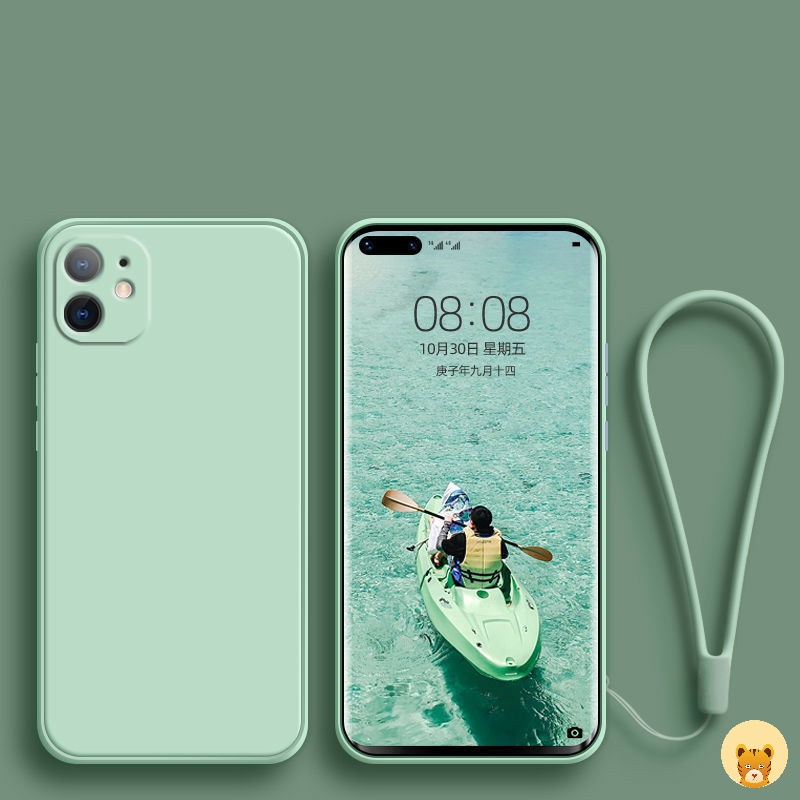 Ốp Điện Thoại TPU Silicone Mềm Đơn Giản Thời Trang + Dây Đeo Cho Oppo Reno 2 Reno 2F 2Z