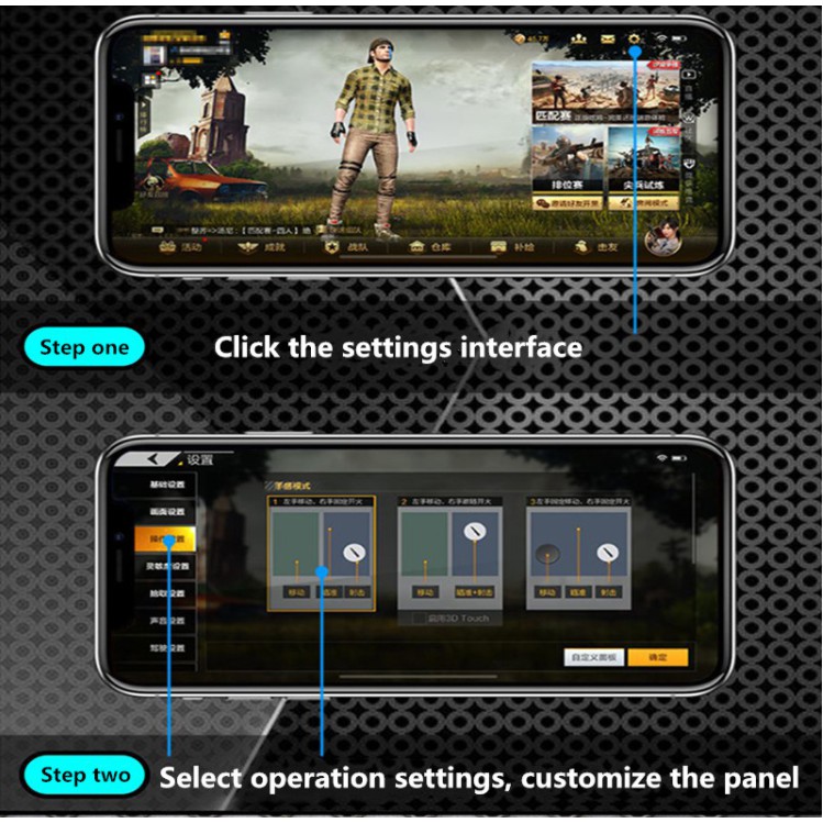 Combo 2 Nút Chơi Game Hàng Hiệu - PUBG Mobile - Ros Mobile - Kiểu Dáng eSport - Nhựa ABS Cao Cấp ( Có Video )
