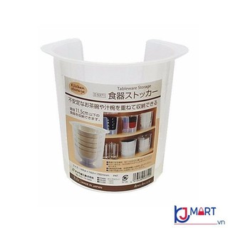 Hộp đựng bát đĩa cất gọn bằng nhựa cao cấp- Nhật Bản