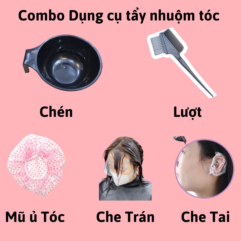 Thuốc tẩy tóc ProMax, Bột tẩy tóc cao cấp không xót da đầu, tặng kèm oxy trợ nhuộm và gang tay - Shop Hair
