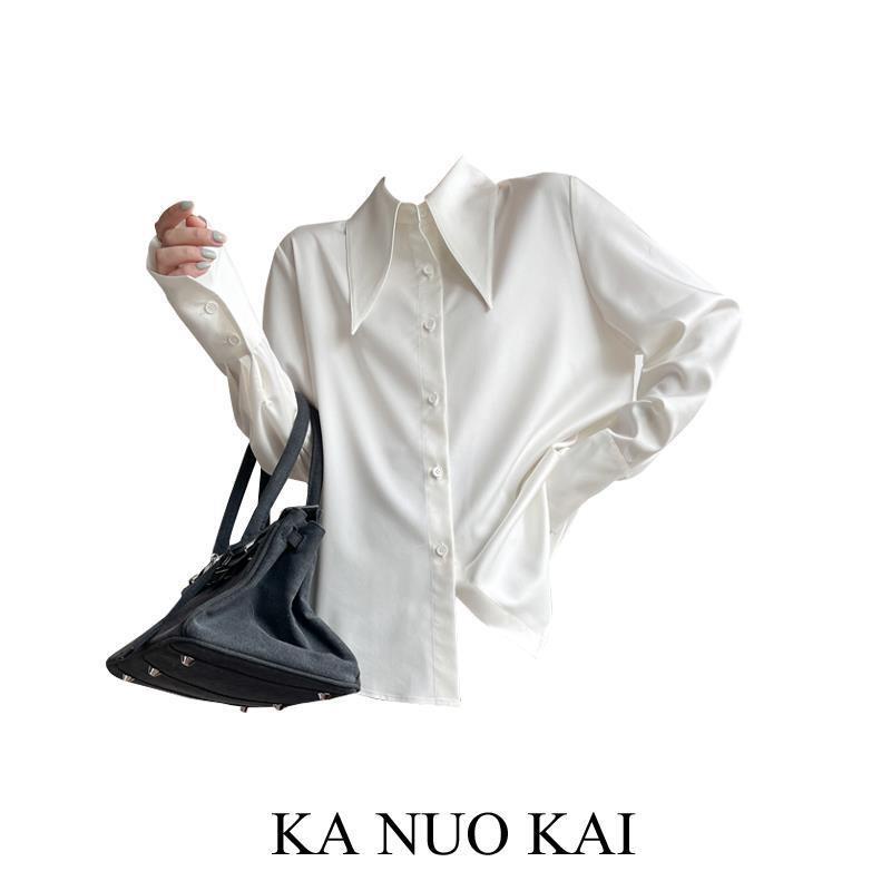 Honypove  Áo Sơ Mi Cao Cấp Phong Cách Pháp Thời Trang Mùa Thu Cho Nữ