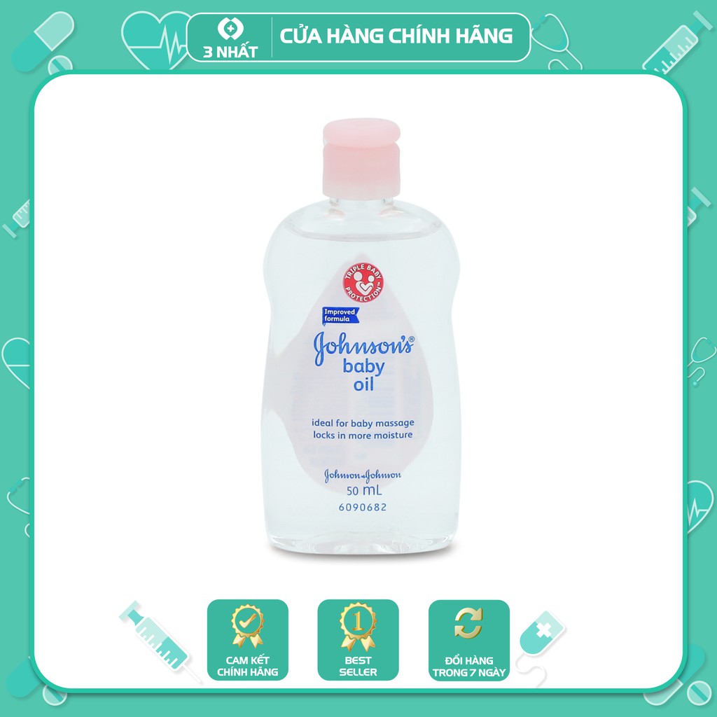 Dầu massage dưỡng ẩm em bé Johnsons Baby Oil 50ml