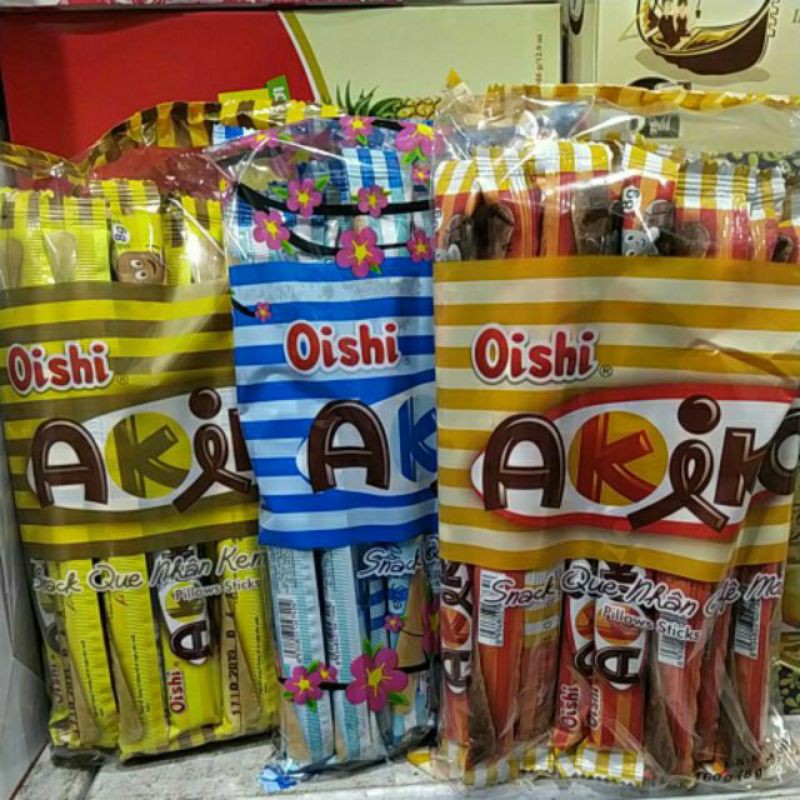 Bánh snack Que Akiko oishi 160g