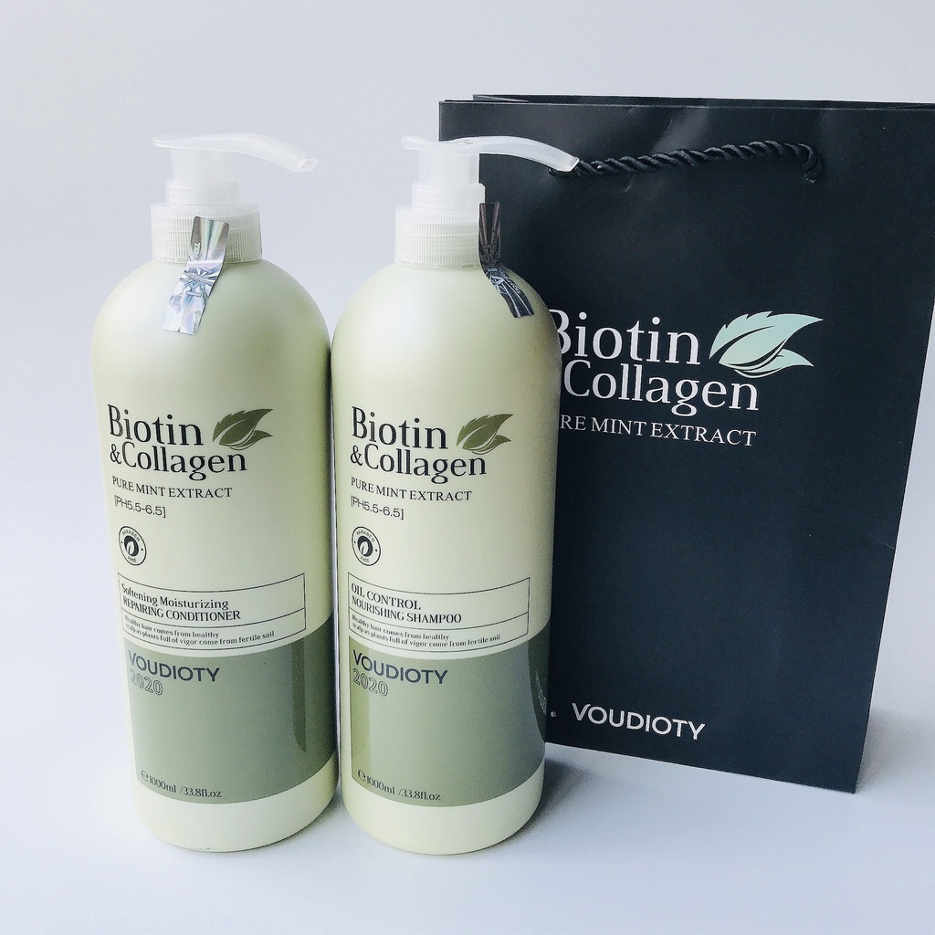 Dầu Gội Biotin Collagen Dầu Xả Biotin Collagen1000ml Giảm Rụng Tóc, Kích Mọc Tóc, Phục Hồi Tóc Khô Xơ  Hàng Chính Hãng