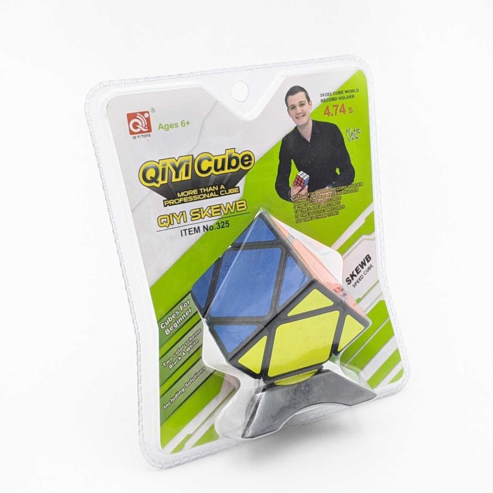 RUBIK Skewb QIYI CUBE viền đen - Rubik biến thể Skewb