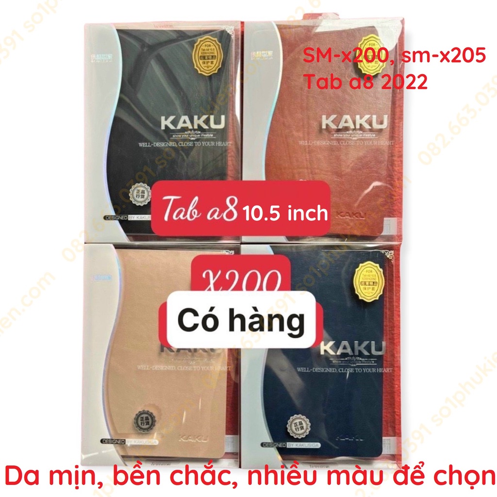 Bao da samsung Tab A8 2022 10.5 inch (mã SM X205 X200) cao cấp, bền đẹp hút mồ hôi
