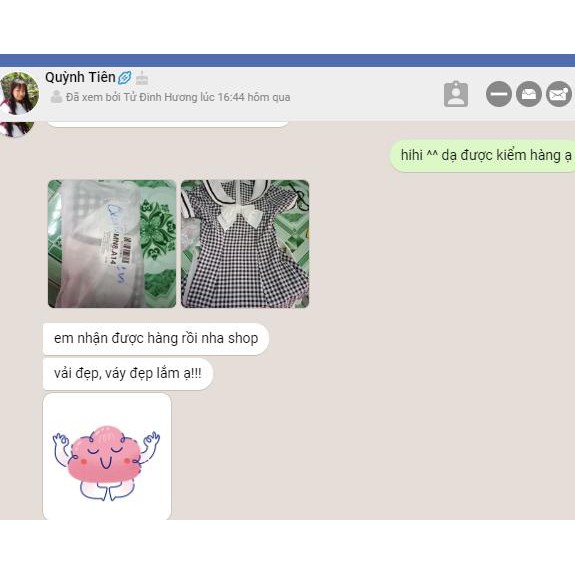 Đầm Caro Phối Nơ Trắng Thủy Thủ Nuboutique Freeship (Kèm ảnh thật khách chụp và clip khách quay) | BigBuy360 - bigbuy360.vn