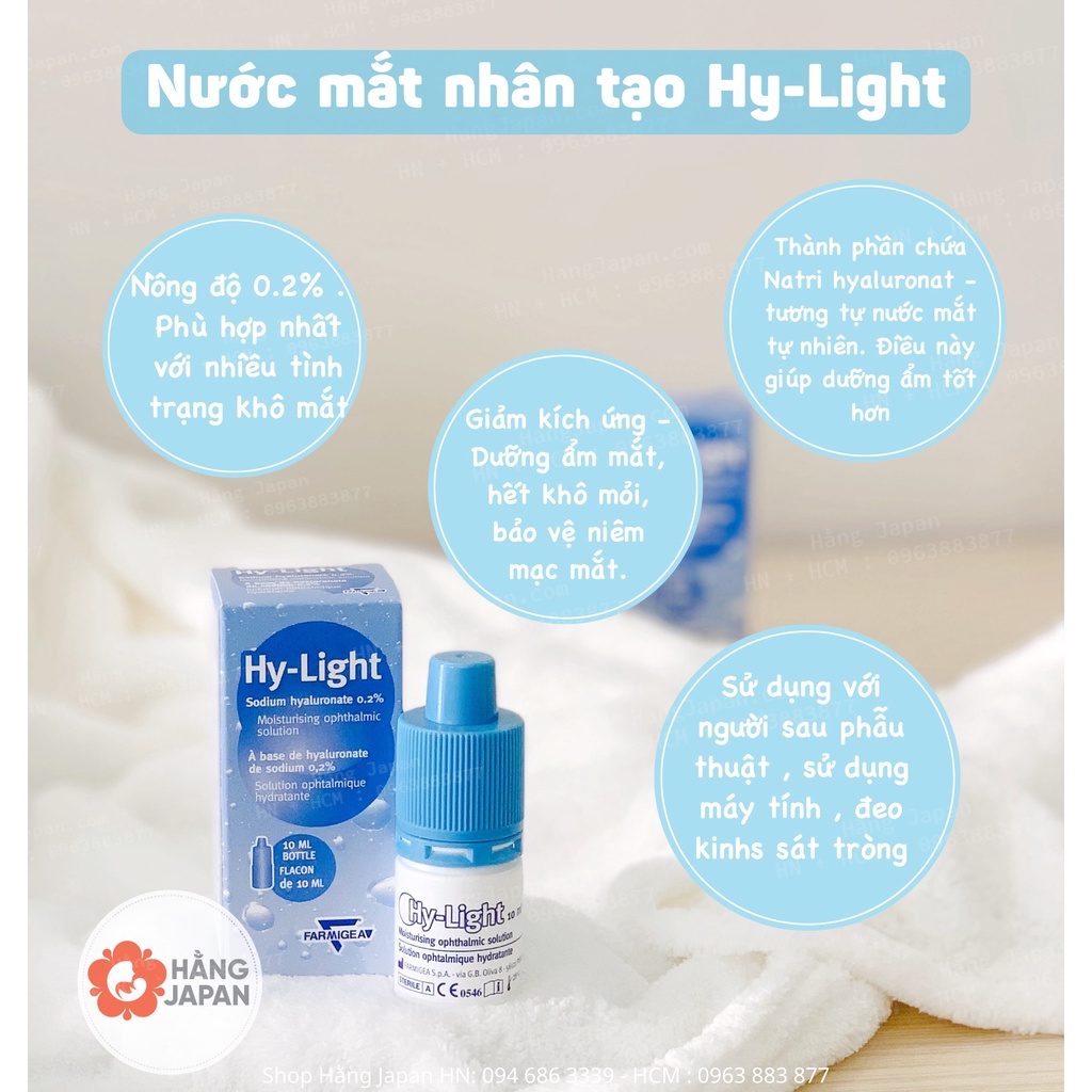 Nước Mắt Nhân Tạo HY–LIGHT Lọ 10ml – Bảo Vệ Mắt