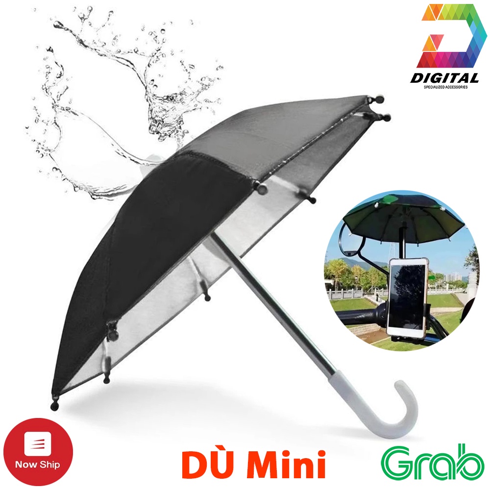 Ô Dù Mini Chống Nước Che Mưa Nắng Cho Điện Thoại