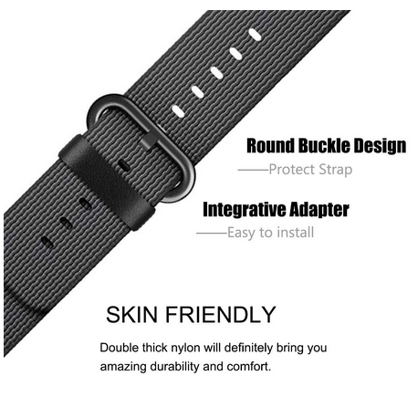 Dây Đeo Sợi Nylon Cho Đồng Hồ Thông Minh Garmin Forerunner 645 645M 245 245M / Venu Sq / Vivoactive 3 Phong Cách