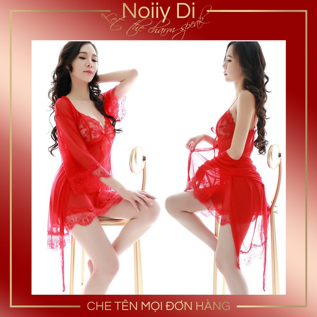 Đầm Ngủ Sexy Có Áo Choàng Xuyên Thấu Cao Cấp. Váy Ngủ 2 Dây Gợi Cảm, Kèm Chip Lọt Khe. Mã 008 | BigBuy360 - bigbuy360.vn