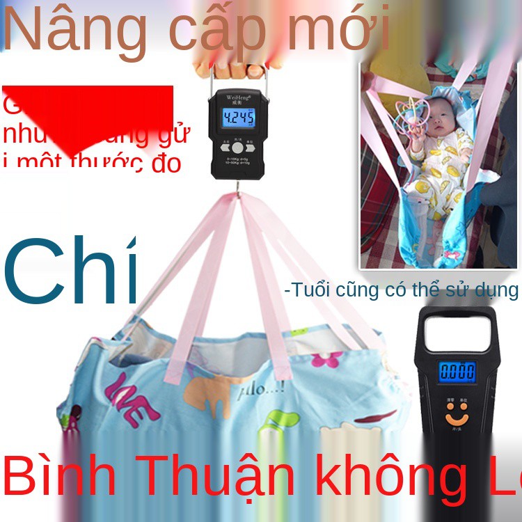 Cân nặng cho bé Cân trẻ sơ sinh Cân trẻ sơ sinh có thể sạc lại Cân điện tử cho trẻ sơ sinh cầm tay chính xác Túi vải thă