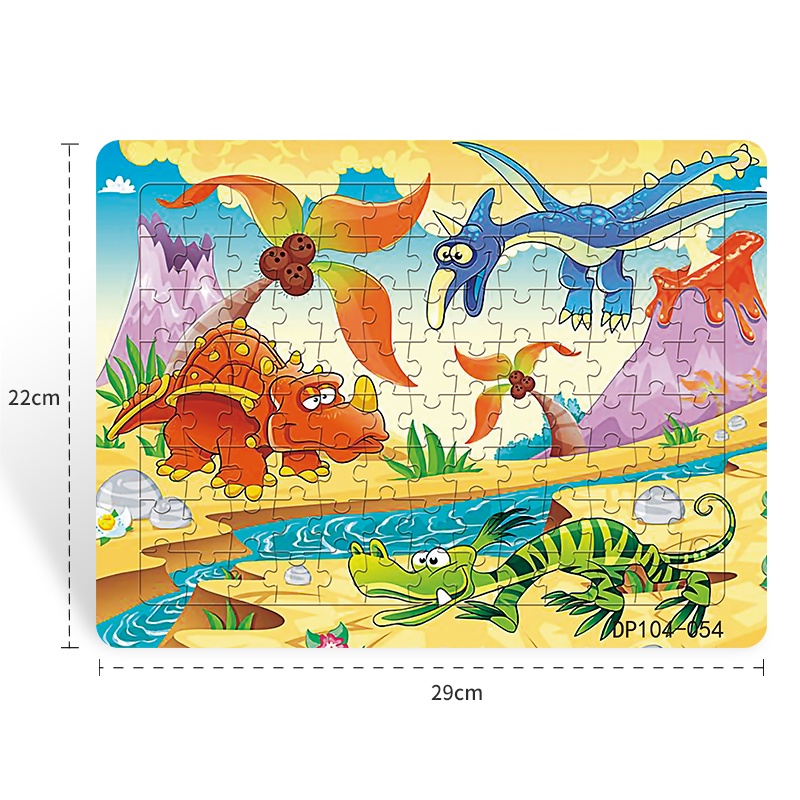 Bộ Đồ Chơi Xếp Hình Gồm 104 Mảnh Ghép Đáy Hình Động Vật 3 + Giáo Dục Sớm Cho Bé