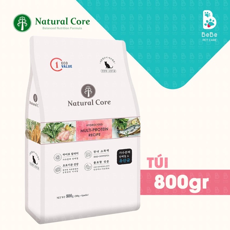 Hạt NATURAL CORE Đa Đạm Cho Mèo Mọi Lứa Tuổi