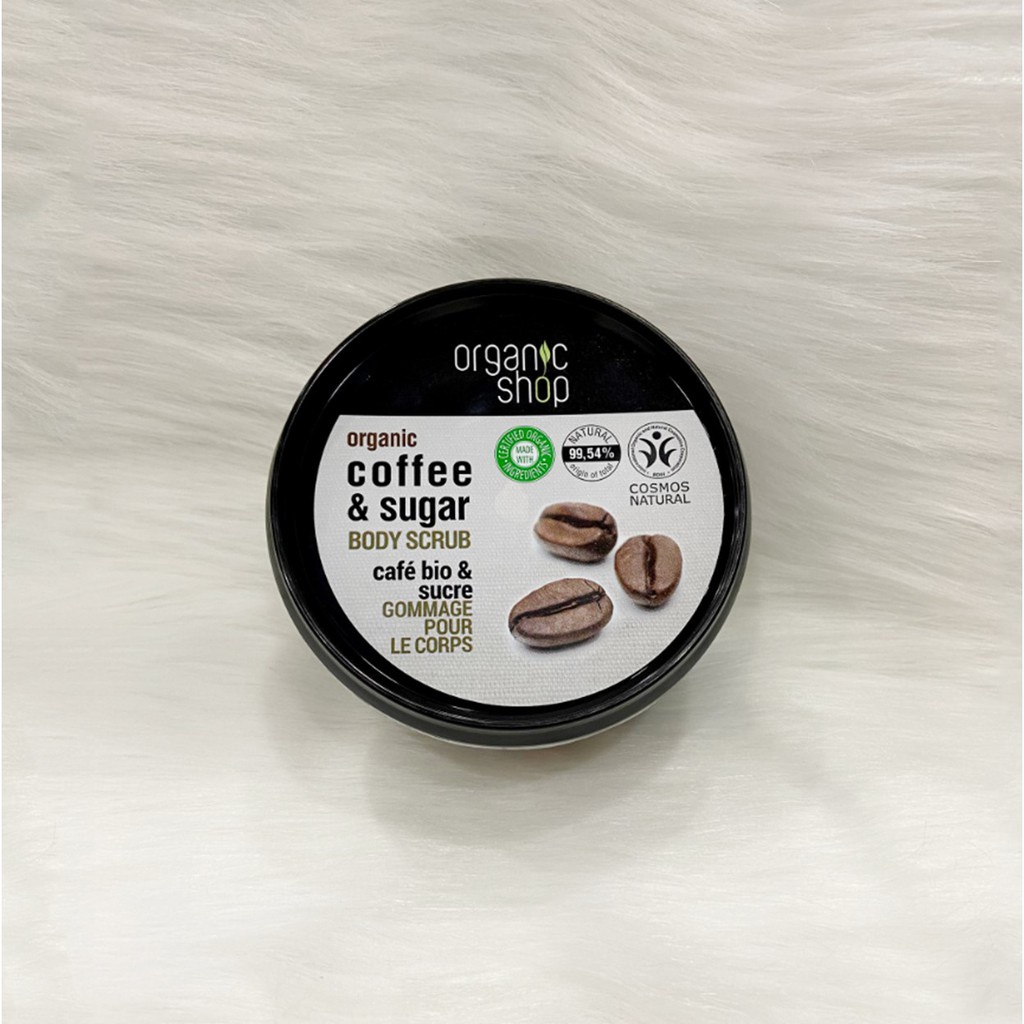 Tẩy Tế Bào Chết Toàn Thân Organic Shop Organic Brazilian Coffee &amp; Sugar Body Scrub 250ml