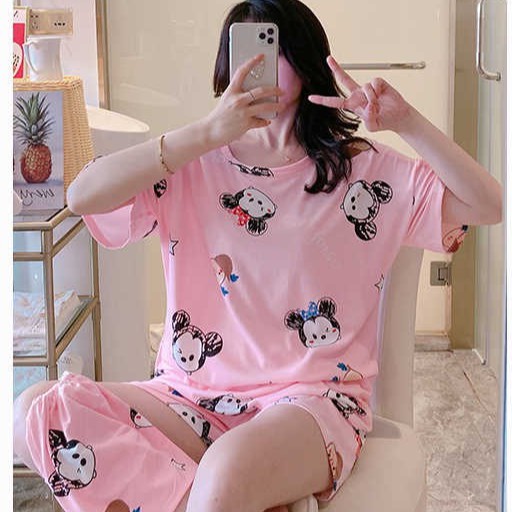 Bộ Quần Áo Thun Cộc Tay Zoo ⚡ Casper.Store | FREESHIP | ⚡ Set zoo nữ mặc nhà chất thun co giãn 4 chiều, thoáng mát