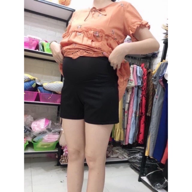 Quần đùi BẦU chất cotton co dãn 4 chiều