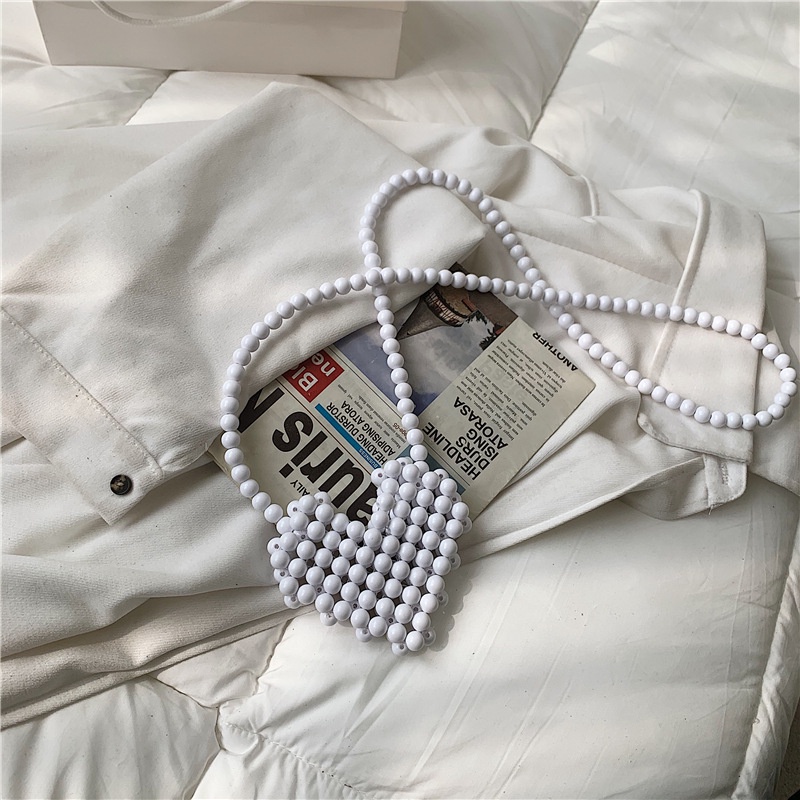 Túi Xách Mini Phối Dây Xích Kiểu Trái Tim Xinh Xắn Dành Cho Nữ