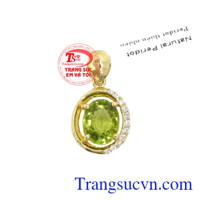 Mặt nhẫn , bông tai, dây xanh lá - peridot