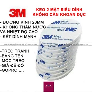 Miếng dán 3m 2 mặt , băng dính 3m