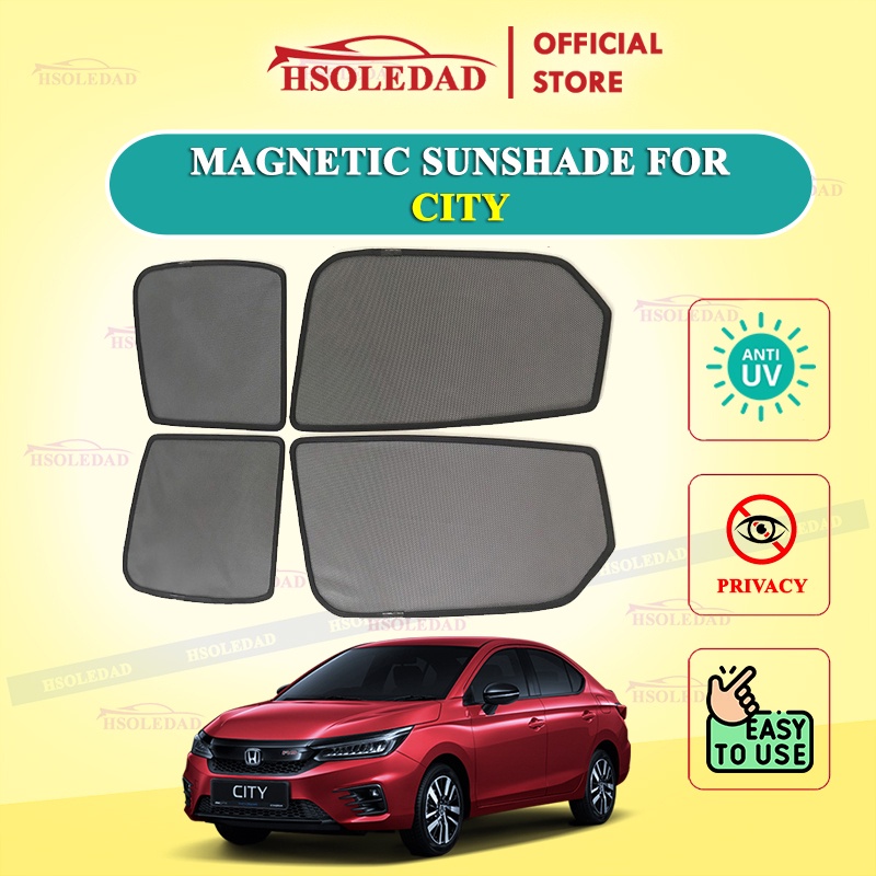 Rèm che nắng nam châm cho xe Honda City, bộ 4 tấm cho 4 cửa, hàng loại 1 cao cấp nhất, vừa khít kính