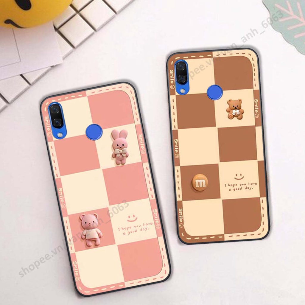 Ốp lưng Huawei Nova 3 / Nova 3i hình gấu, kẹo dễ thương cute