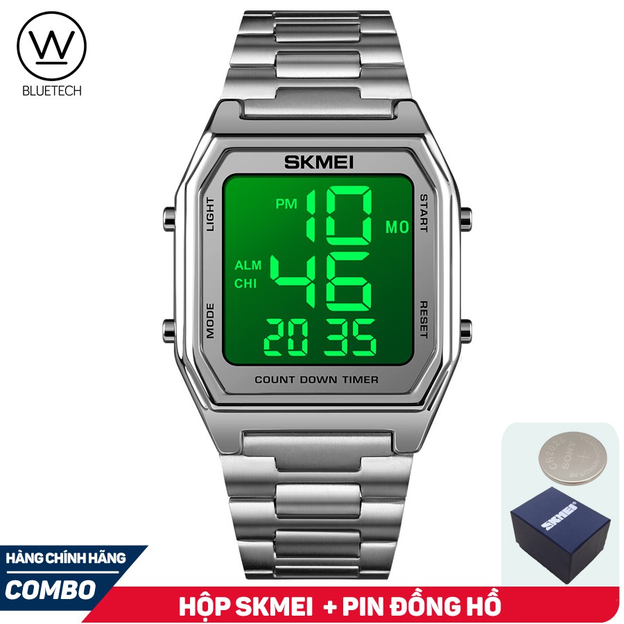 Đồng hồ Nam SKMEI 1735 Điện tử Chạy 2 múi giờ - Tặng kèm Hộp và Pin
