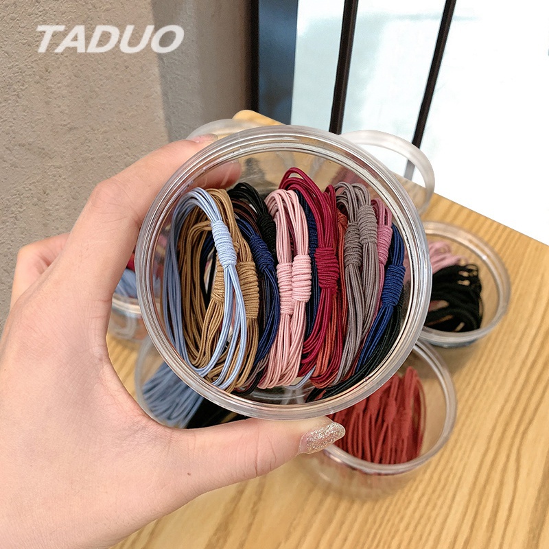 Dây Buộc Tóc Cao Su Co Giãn Phong Cách Hàn Quốc Dành Cho Nữ